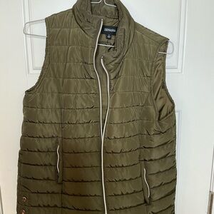 Zenana Outfitters Khaki Puffer Vest